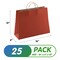 Kraft Paper Bags with Handles 16 x 6 x 12 Inch Pack of 25 Red Gift Bags with Handles Recyclable Sturdy 150 GSM Kraft Bags Stylish and Classy Red Paper Bags with Handles Bulk